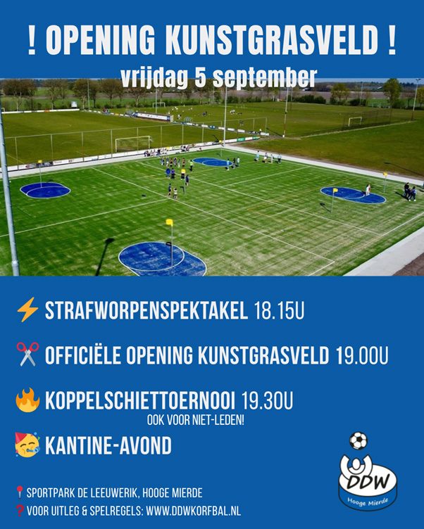 Opening kunstgrasveld